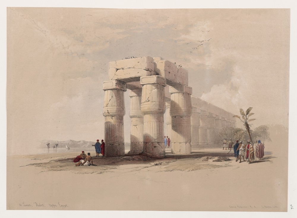 At Luxor, Thebes. Upper Egypt.