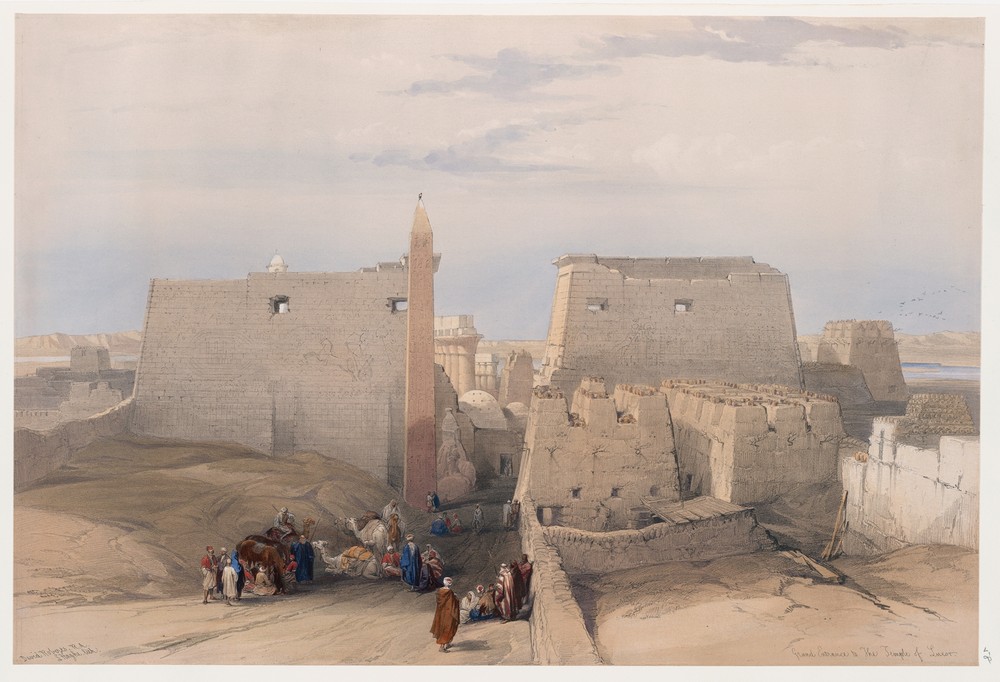 Grand entrance to the Temple of Luxor.