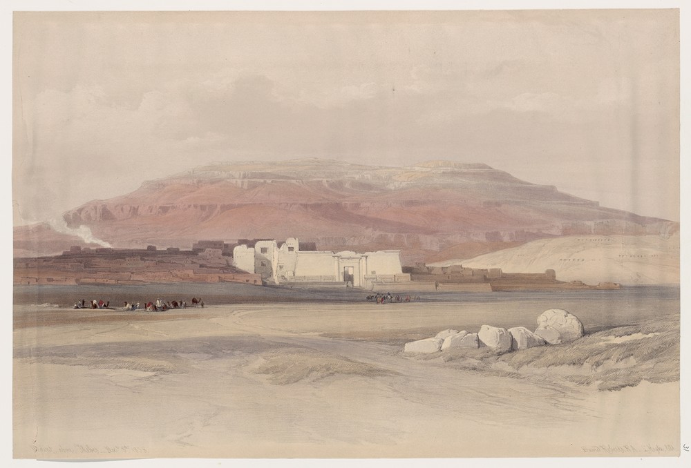 Medint [sic] Abou [Medinet Habu], Thebes. Dec. 8th, 1838.