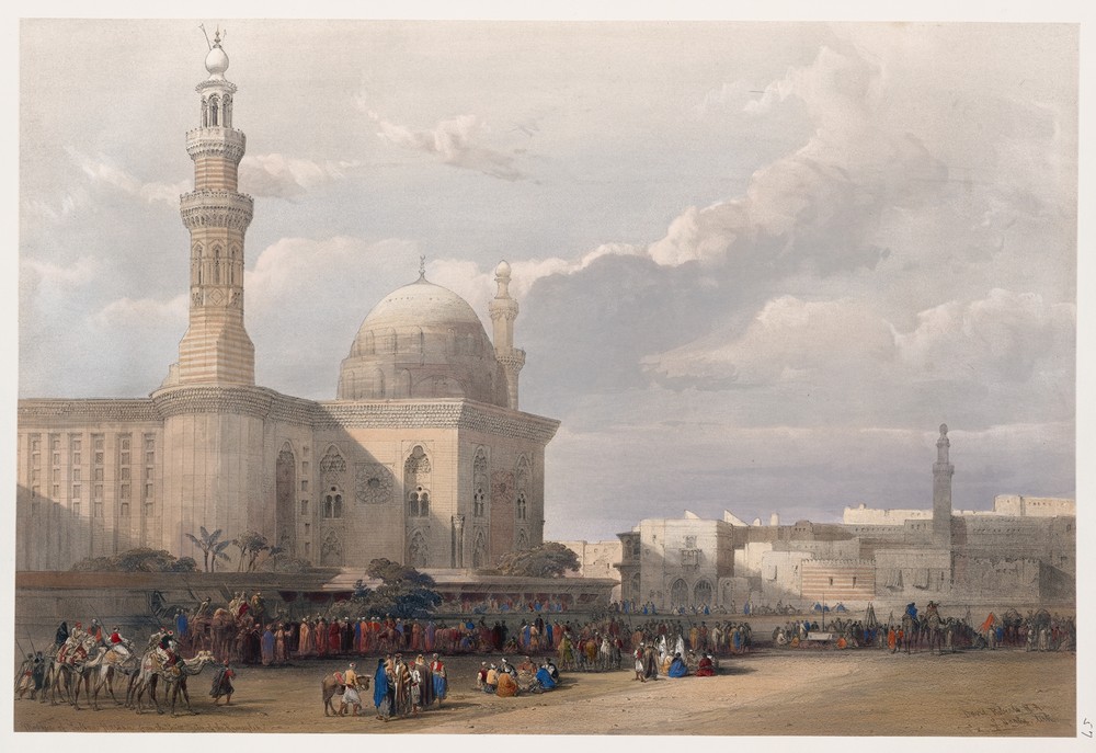 Mosque of Sultan Hassan, from the Great Square of the Rumeyleh.