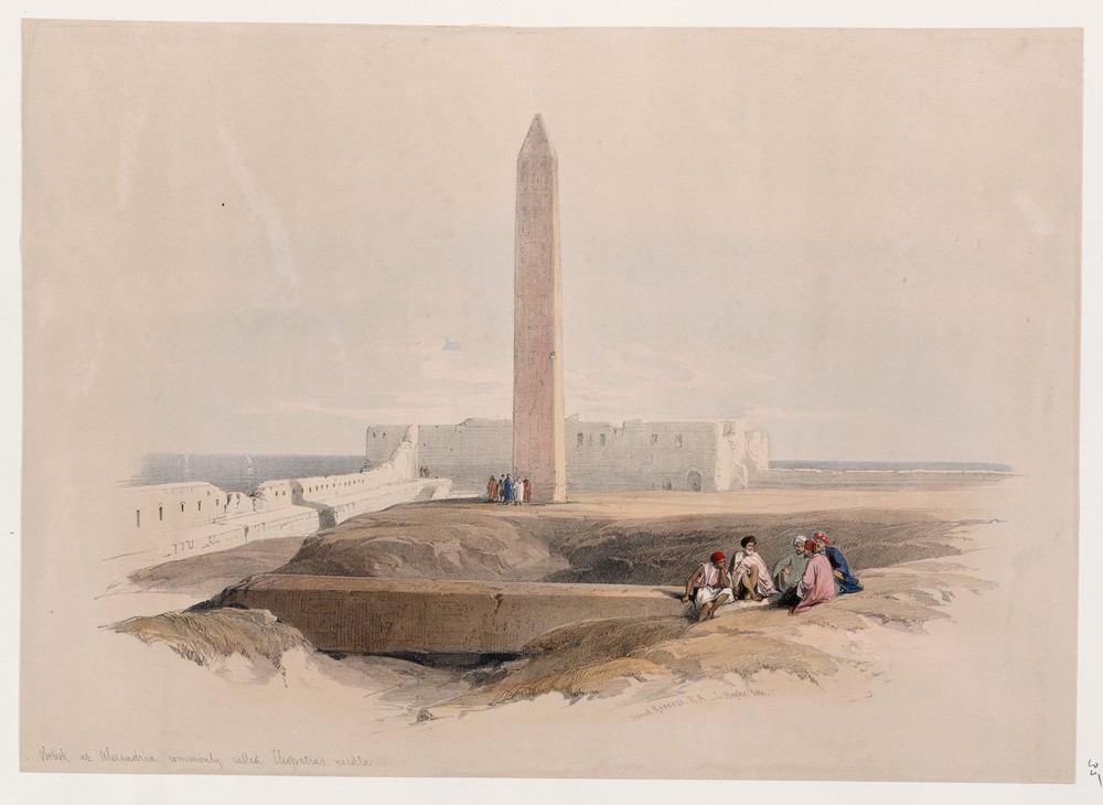 Obelisk at Alexandria, commonly called Cleopatra’s needle.