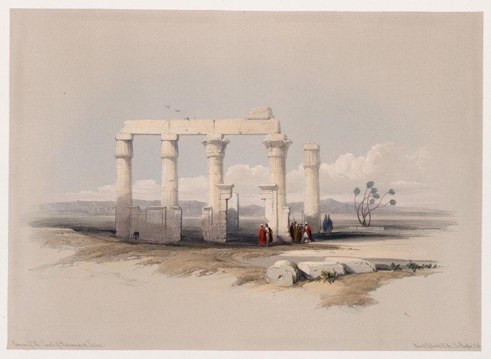 Remains of the Temple of Medamout, at Thebes.