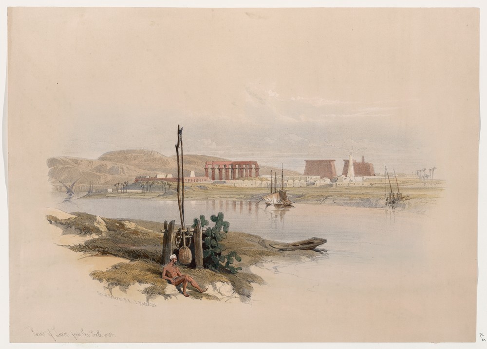 Ruins of Luxor, from the south-west.