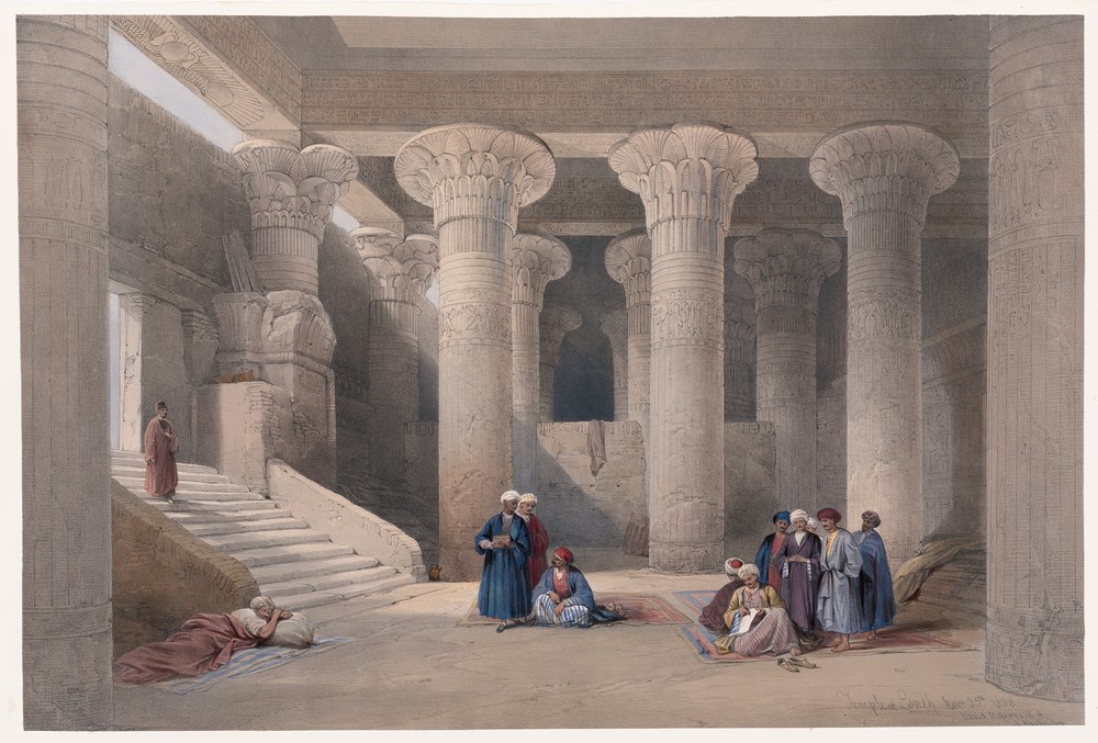 Temple at Esneh [Isnâ]. Nov. 25th, 1838.