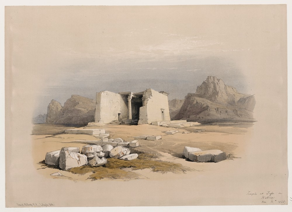 Temple of Tafa, in Nubia. Nov. 16th, 1838.