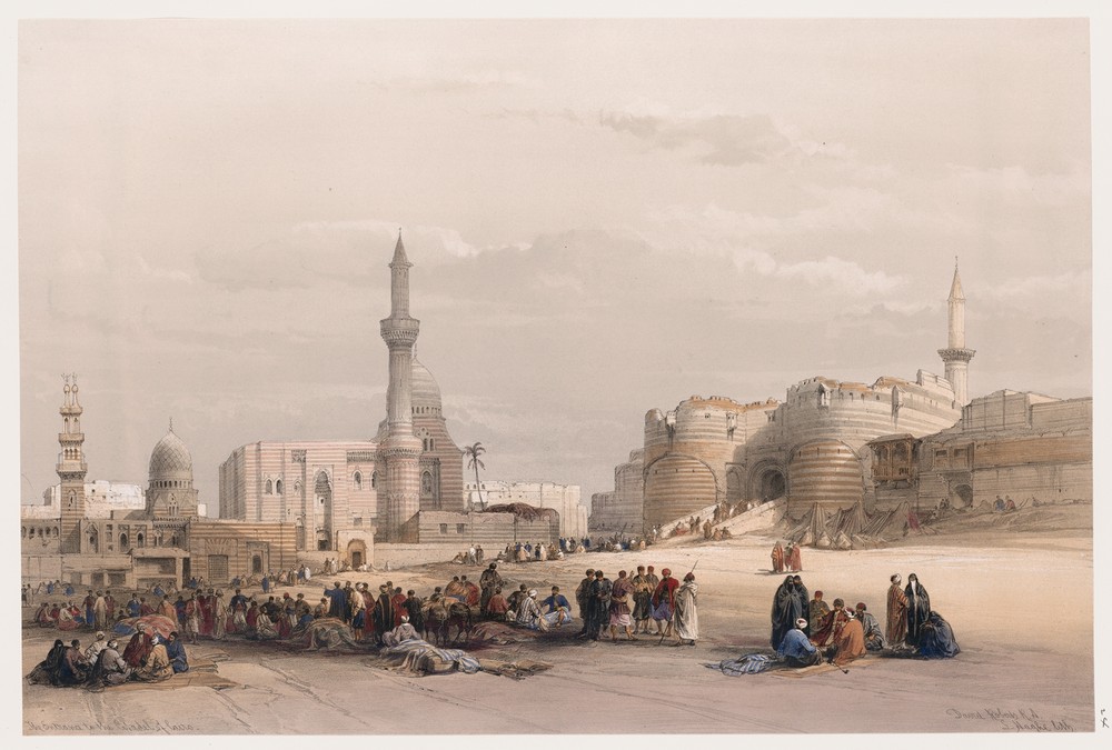 The entrance to the Citadel of Cairo.