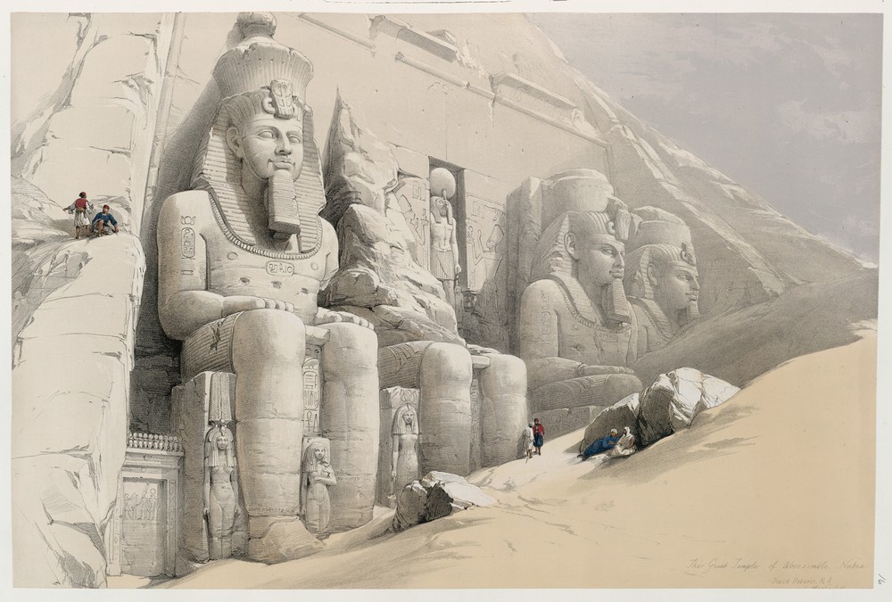 The Great Temple of Aboo Simble. Nubia.