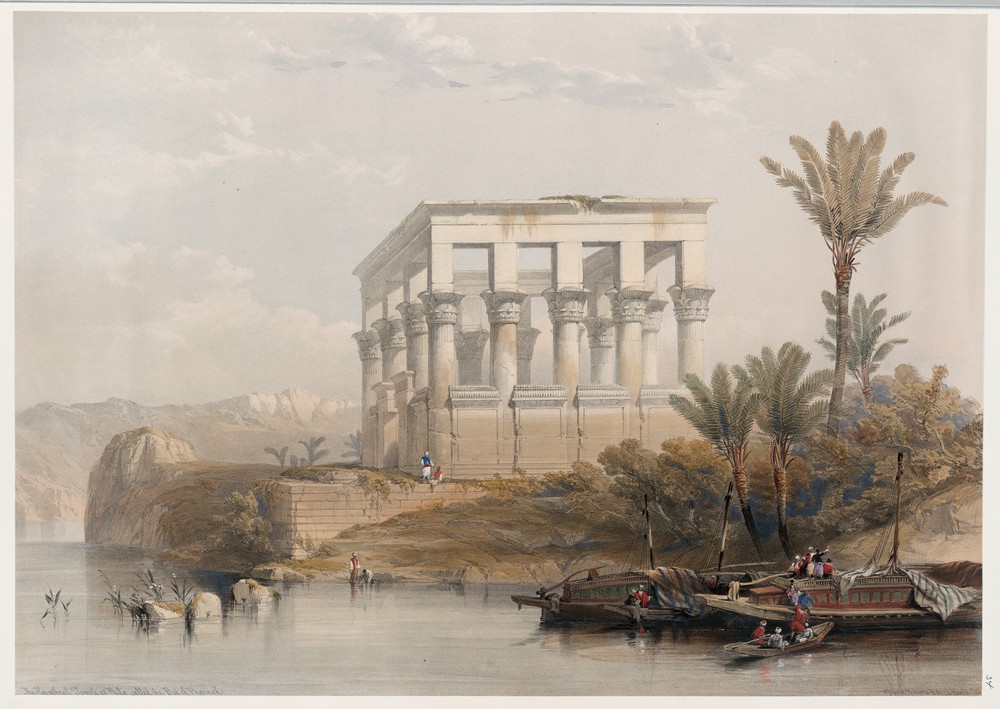 The hypæthral temple at Philæ called the Bed of Pharaoh.
