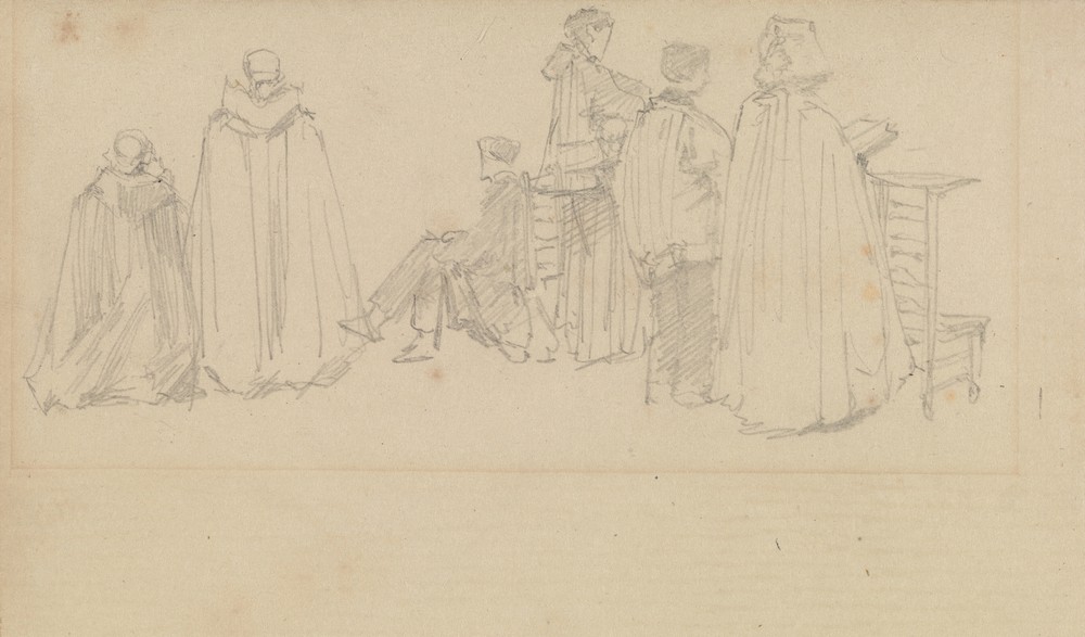 Studies of Figures in a Church