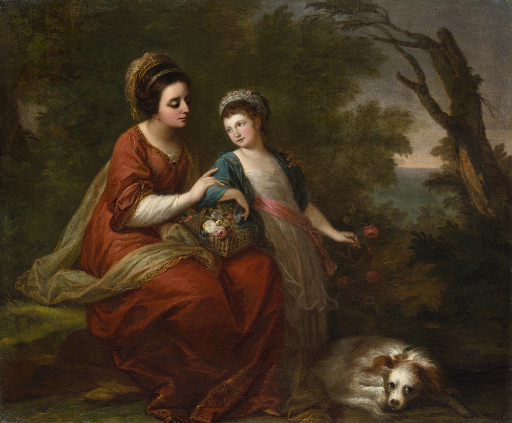 Mrs. Hugh Morgan and Her Daughter (c. 1771)