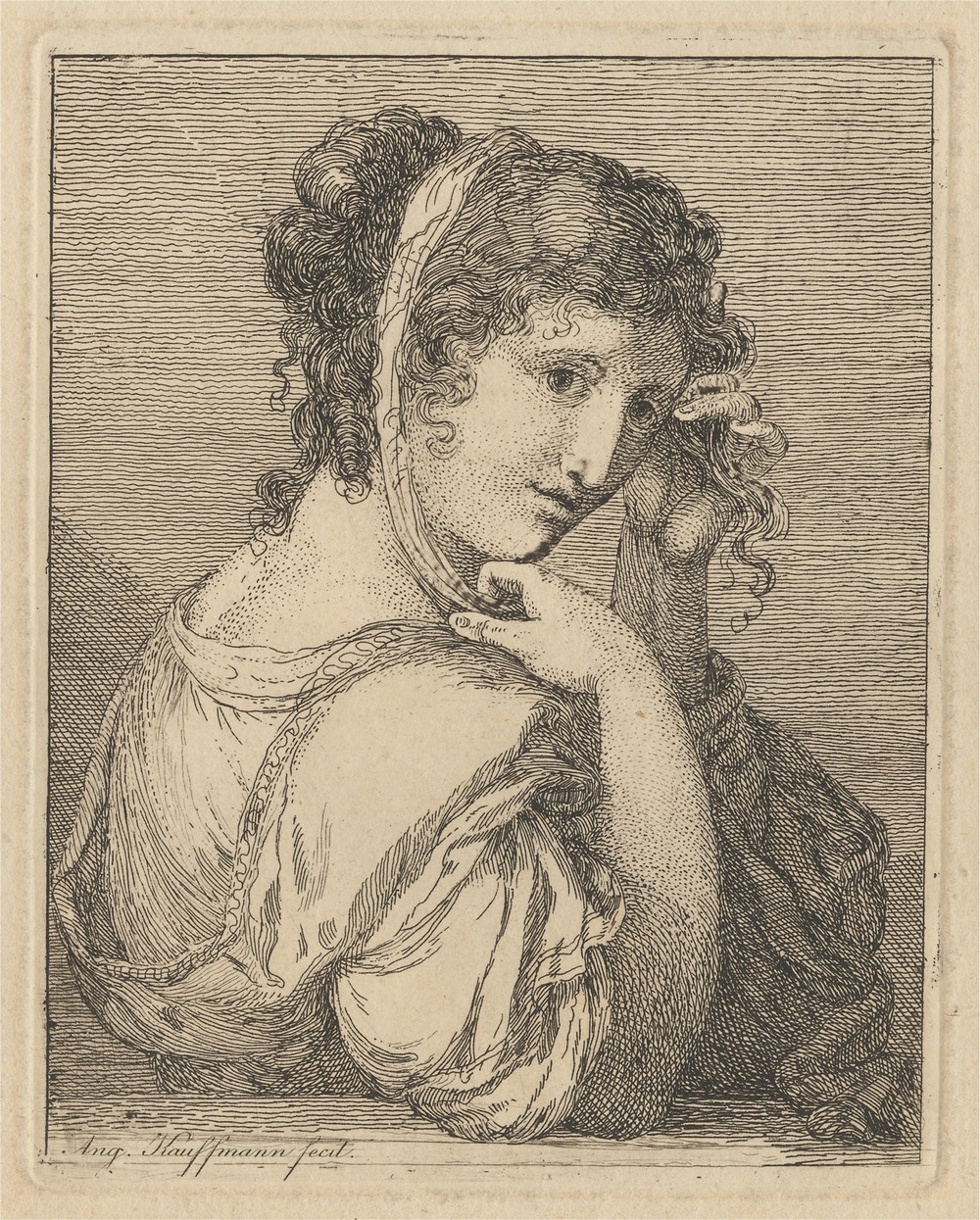 Woman Weeping Beside an Urn