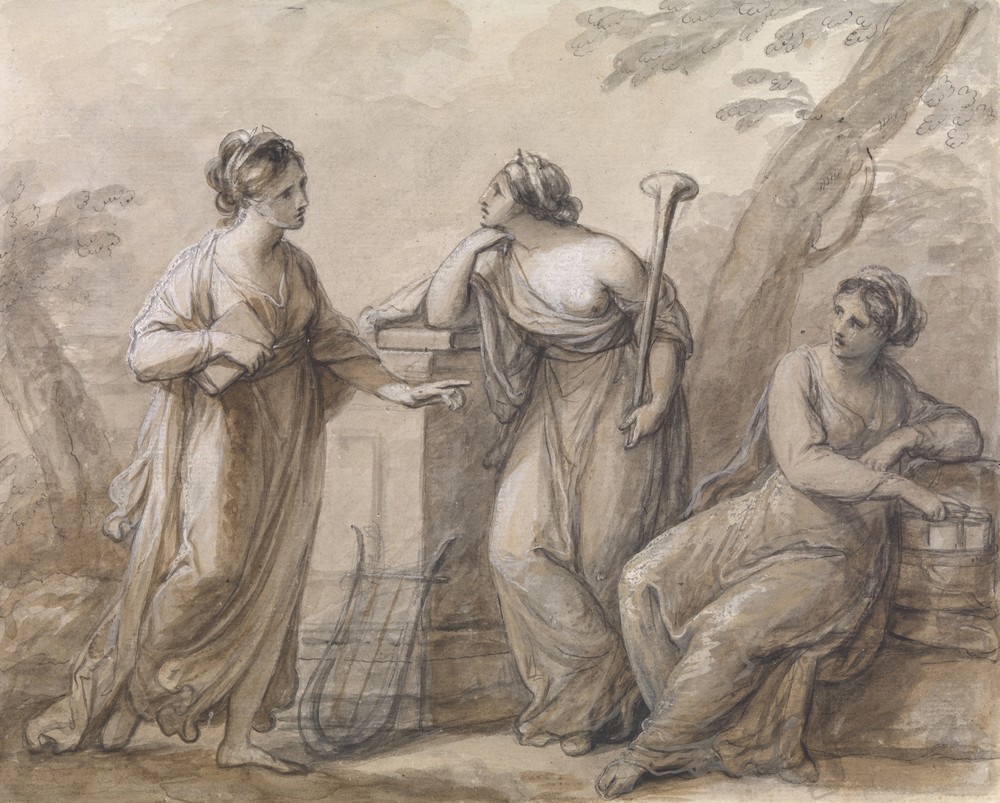 Three muses in conversation