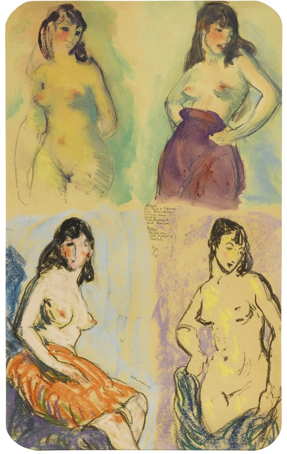 Four Studies of a Nude