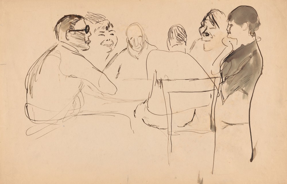 Artists Around a Table (c. 1920)