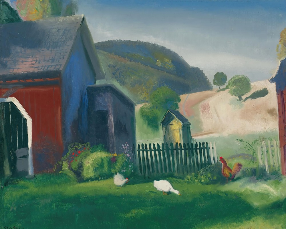 Barnyard And Chickens