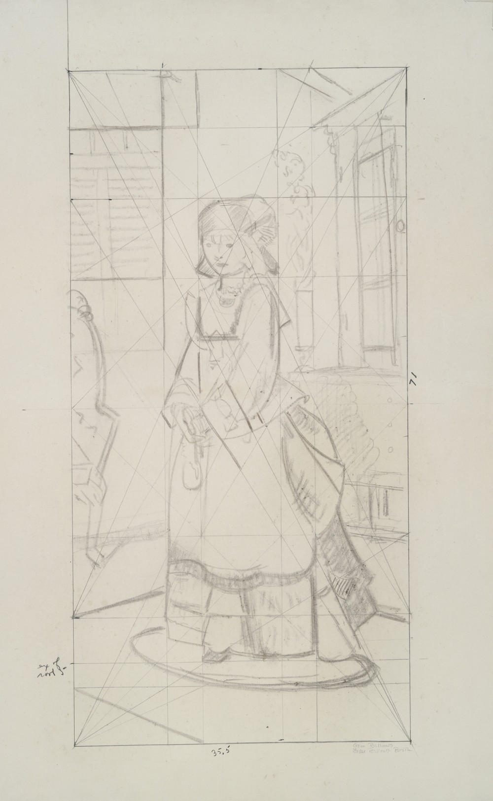 Lady Jean, study for Bellows’ Lady Jean