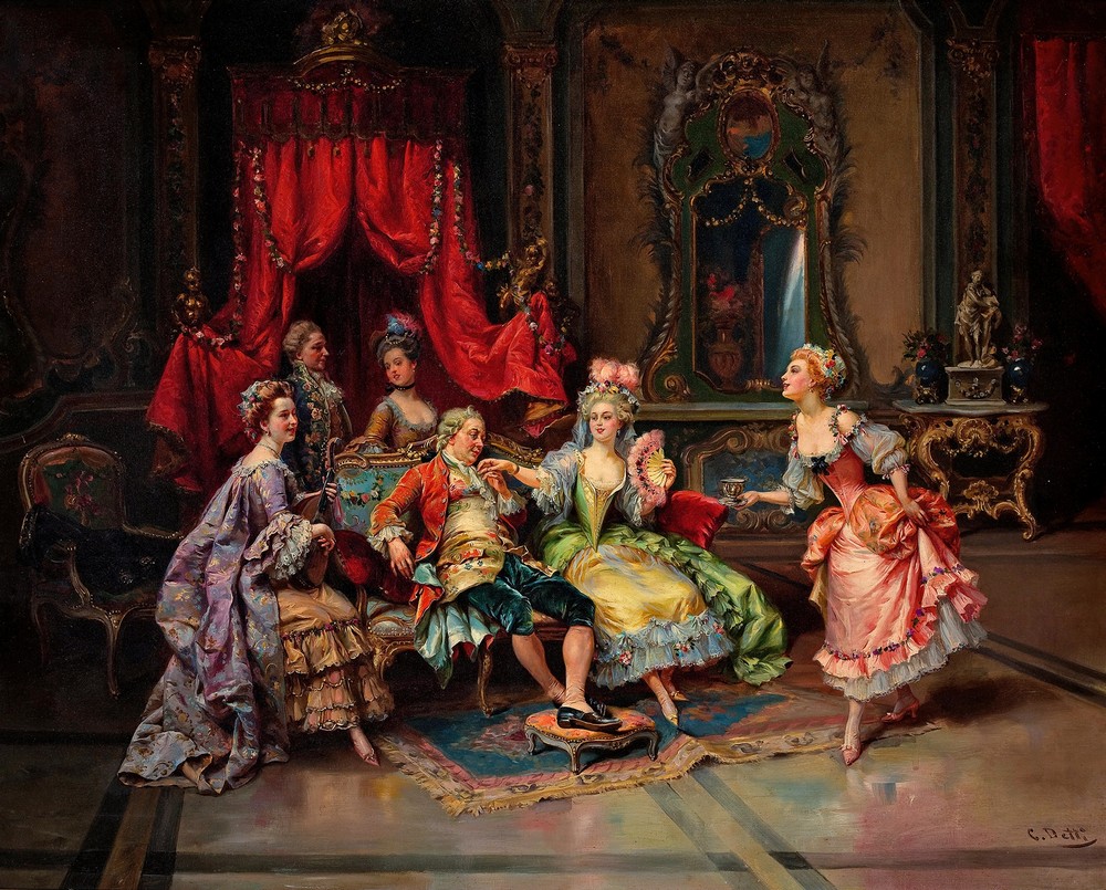 Louis XV in the throne room