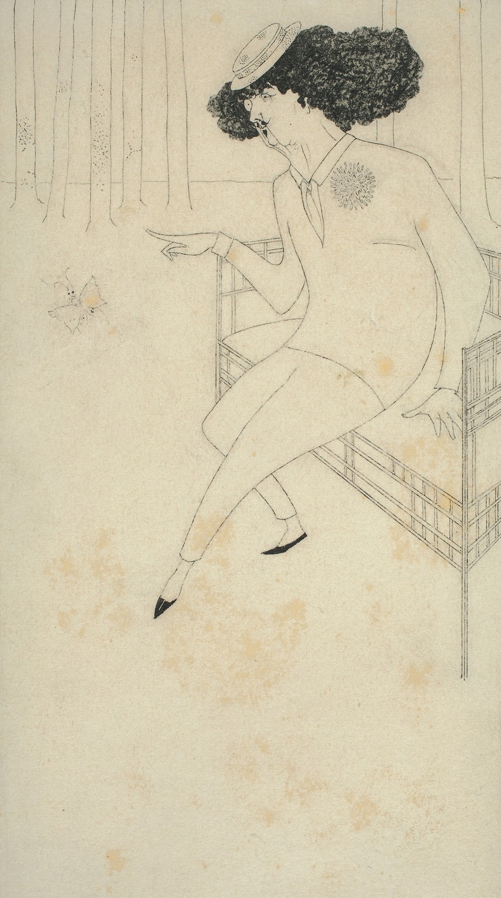 Caricature of J.M. Whistler