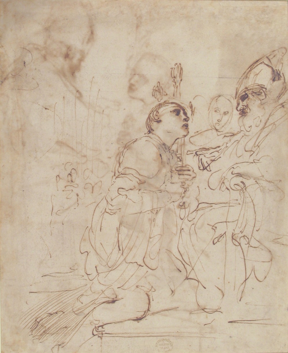 Youth Kneeling before a Prelate (ca. 1620)