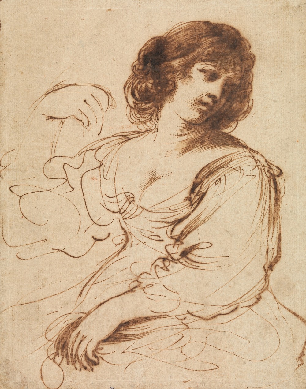 A Seated Young Woman Looking Over Her Shoulder (early–mid-17th century)