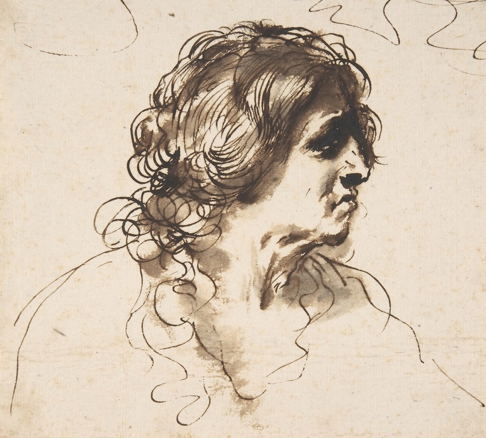 Bust of a Man Facing Right