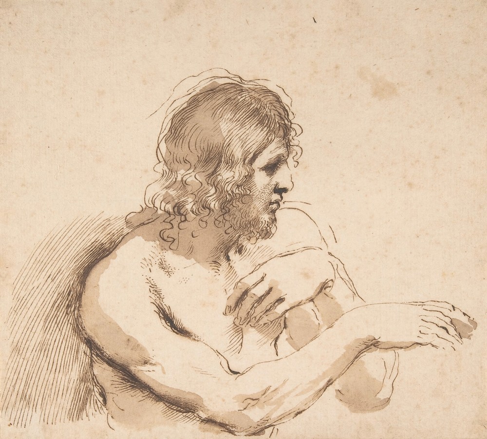 Half-Figure of a Nude Man Facing Right (1640's)