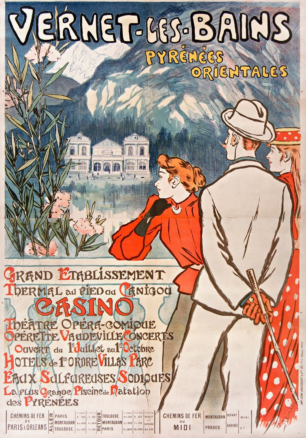 Vernet-Les-Bains. Pyrénées-orientales