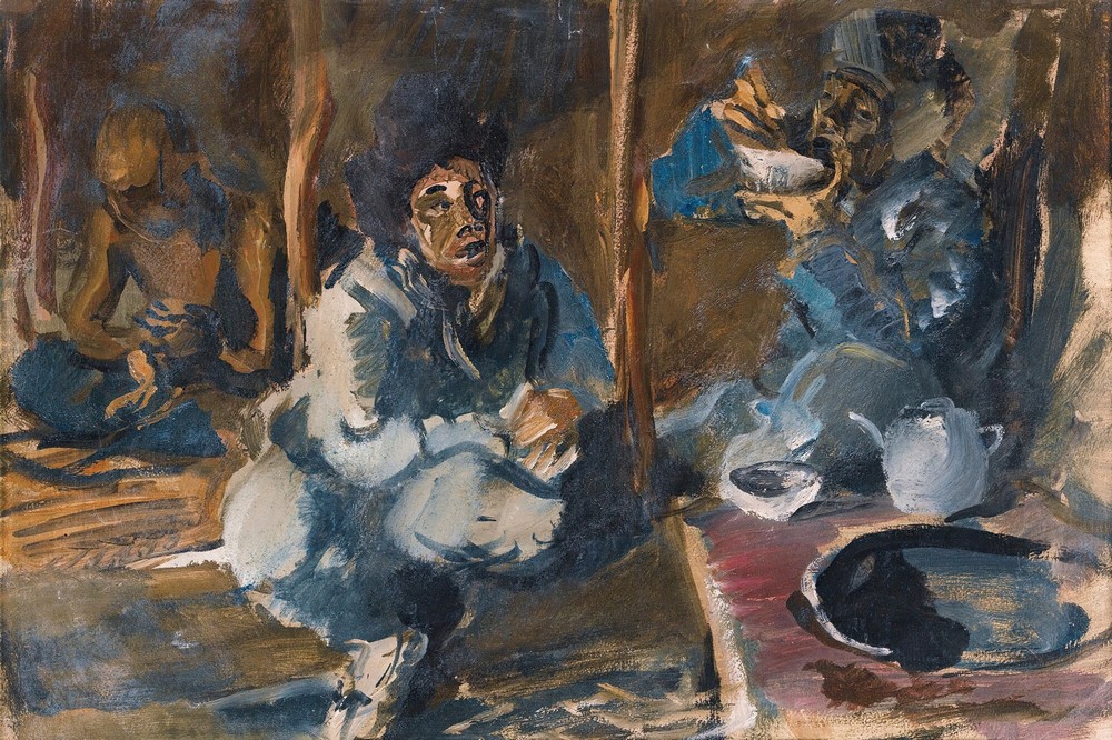 The Interior Of A Kirghiz Tent