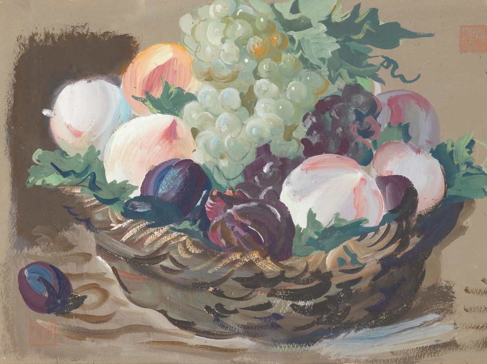 Still Life With White Grapes