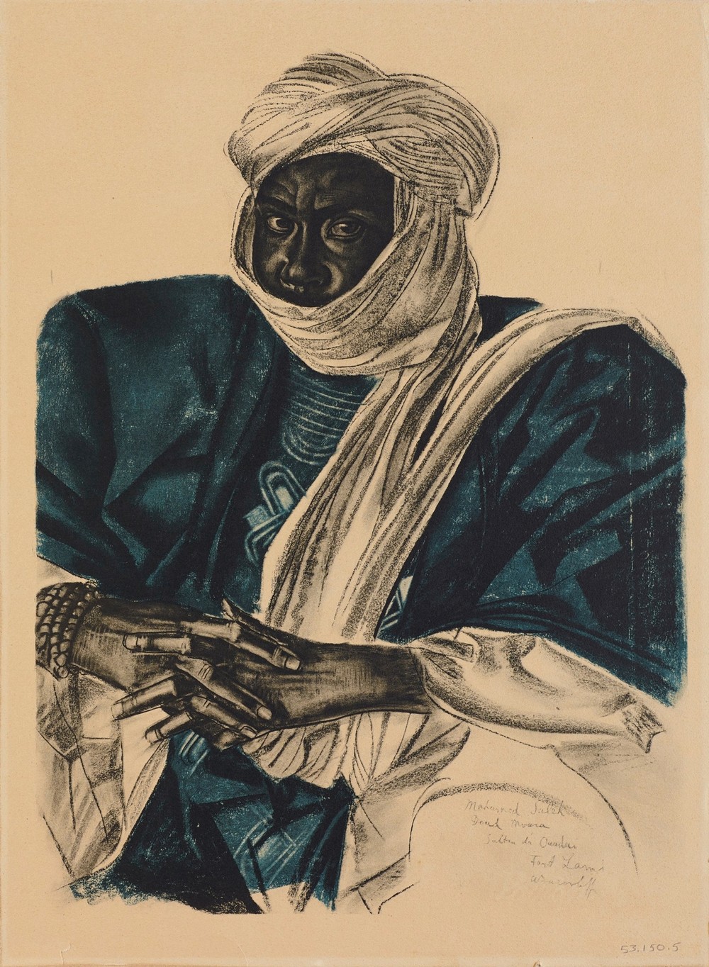 Mohamed Salek, dit Doud Moura, Sultan du Ouadai. Fort Lamy
