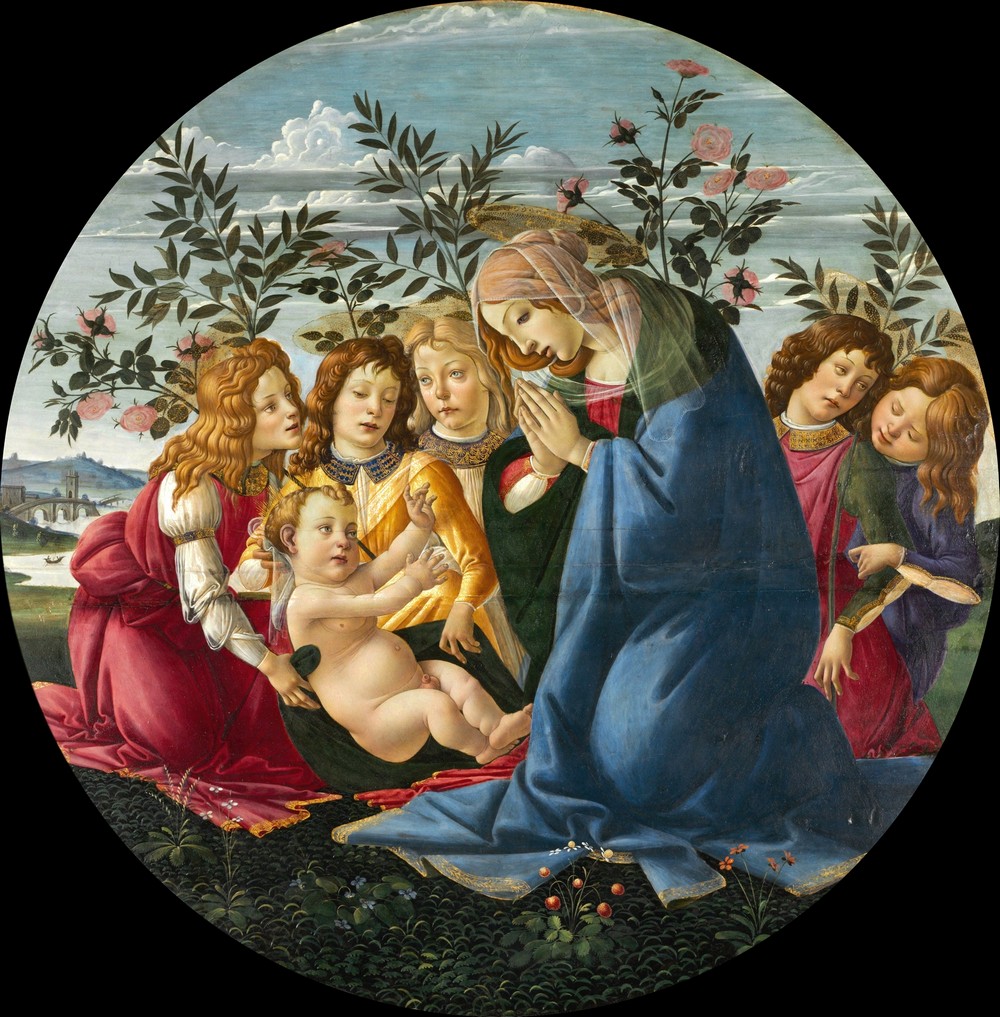Madonna Adoring the Child with Five Angels (from 1485 until 1490)