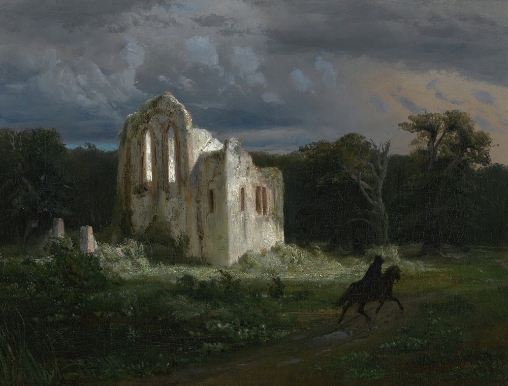 Mondscheinlandschaft Mit Ruine (Moonlit Landscape)
