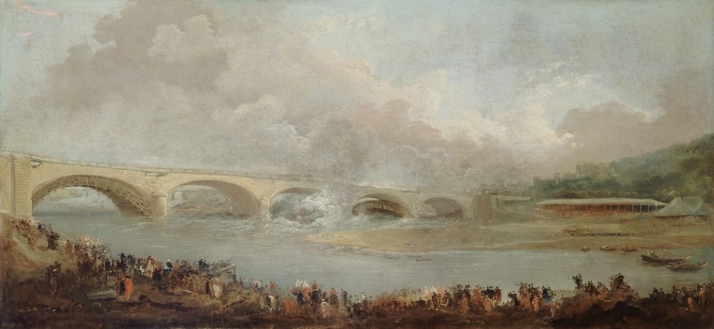 Le décintrement du pont de Neuilly, le 22 septembre 1772