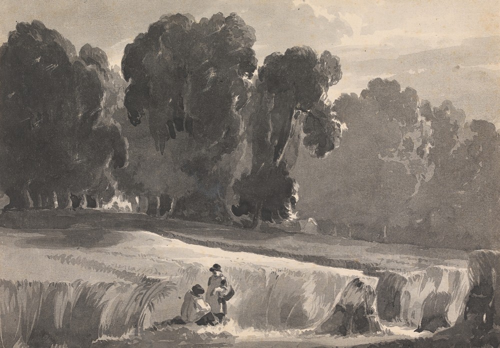 Landscape with Figures in Field