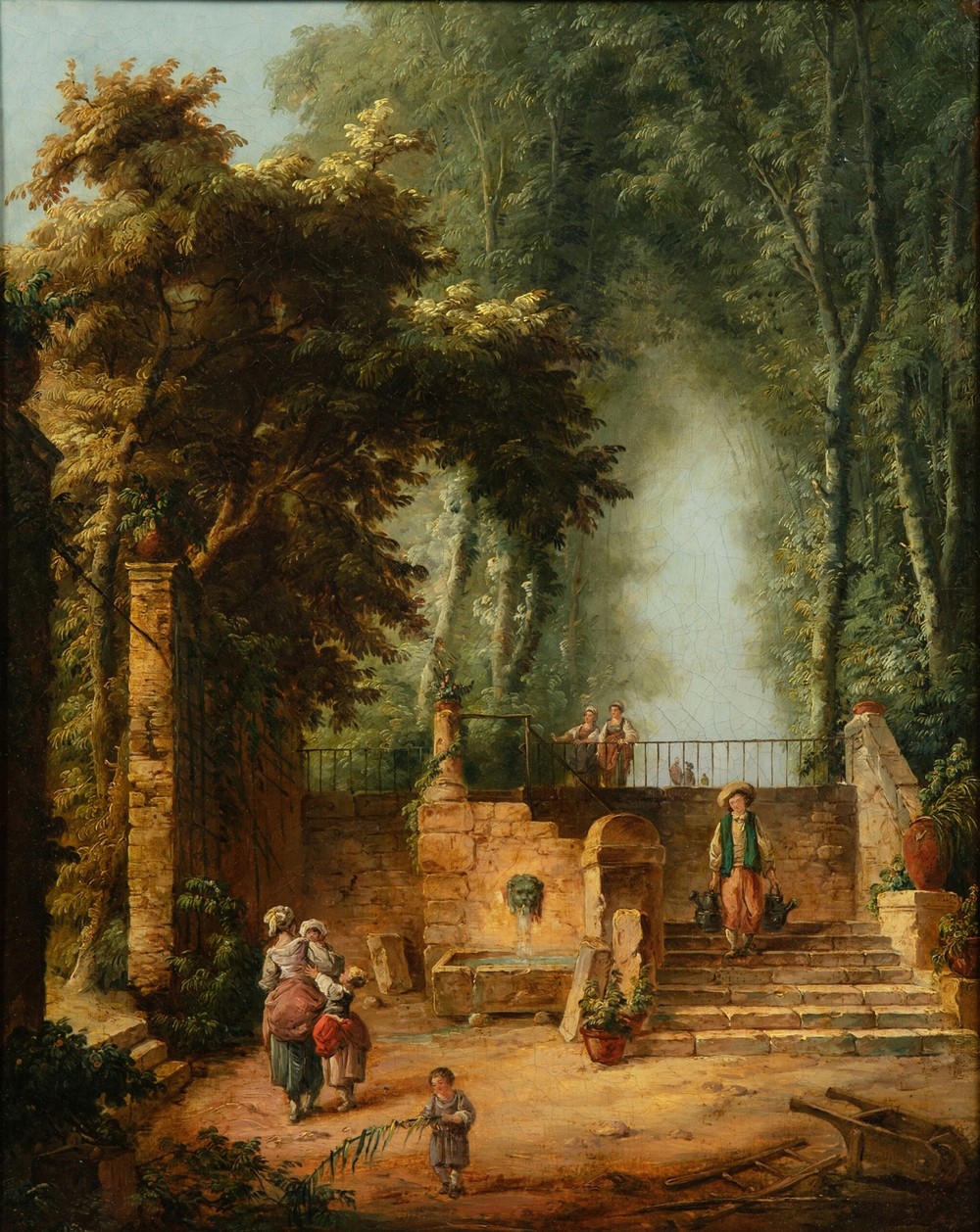Fountain in a park