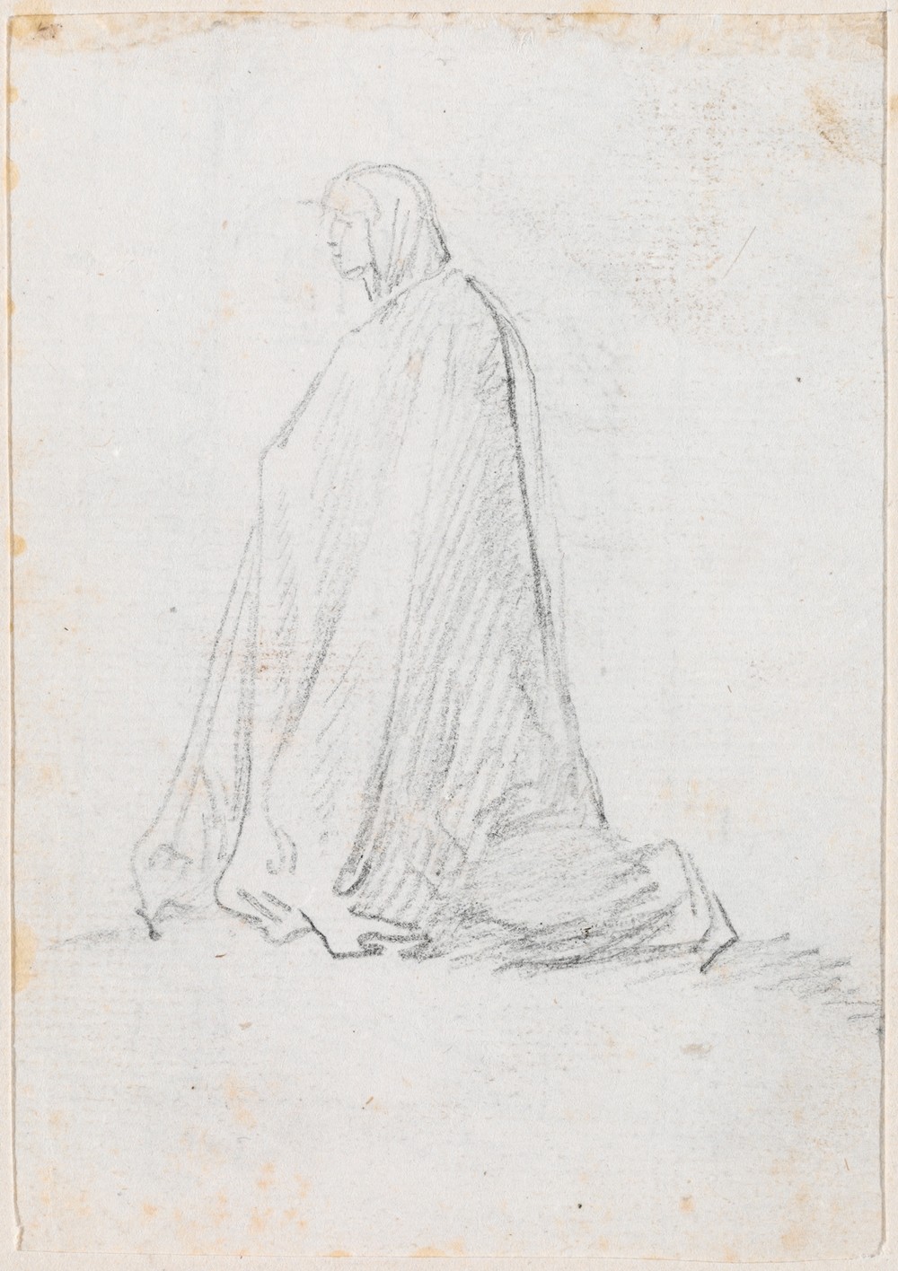 Kneeling Figure in a Hooded Robe (verso) (probably c. 1754-1765)