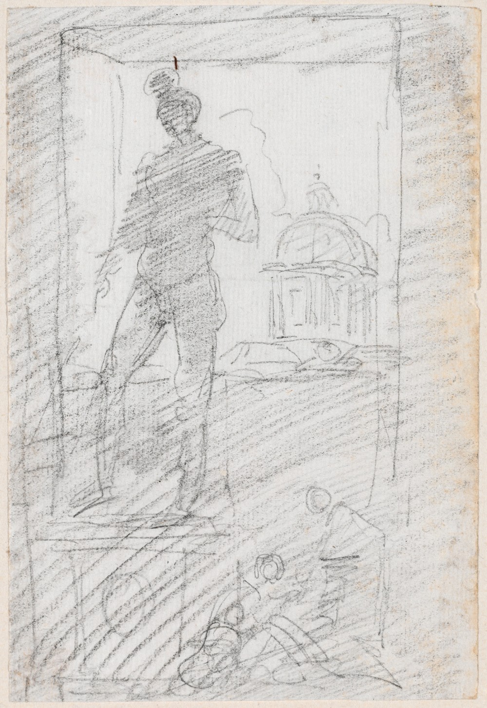 Statue of a Nude before a Window View (probably c. 1754-1765)
