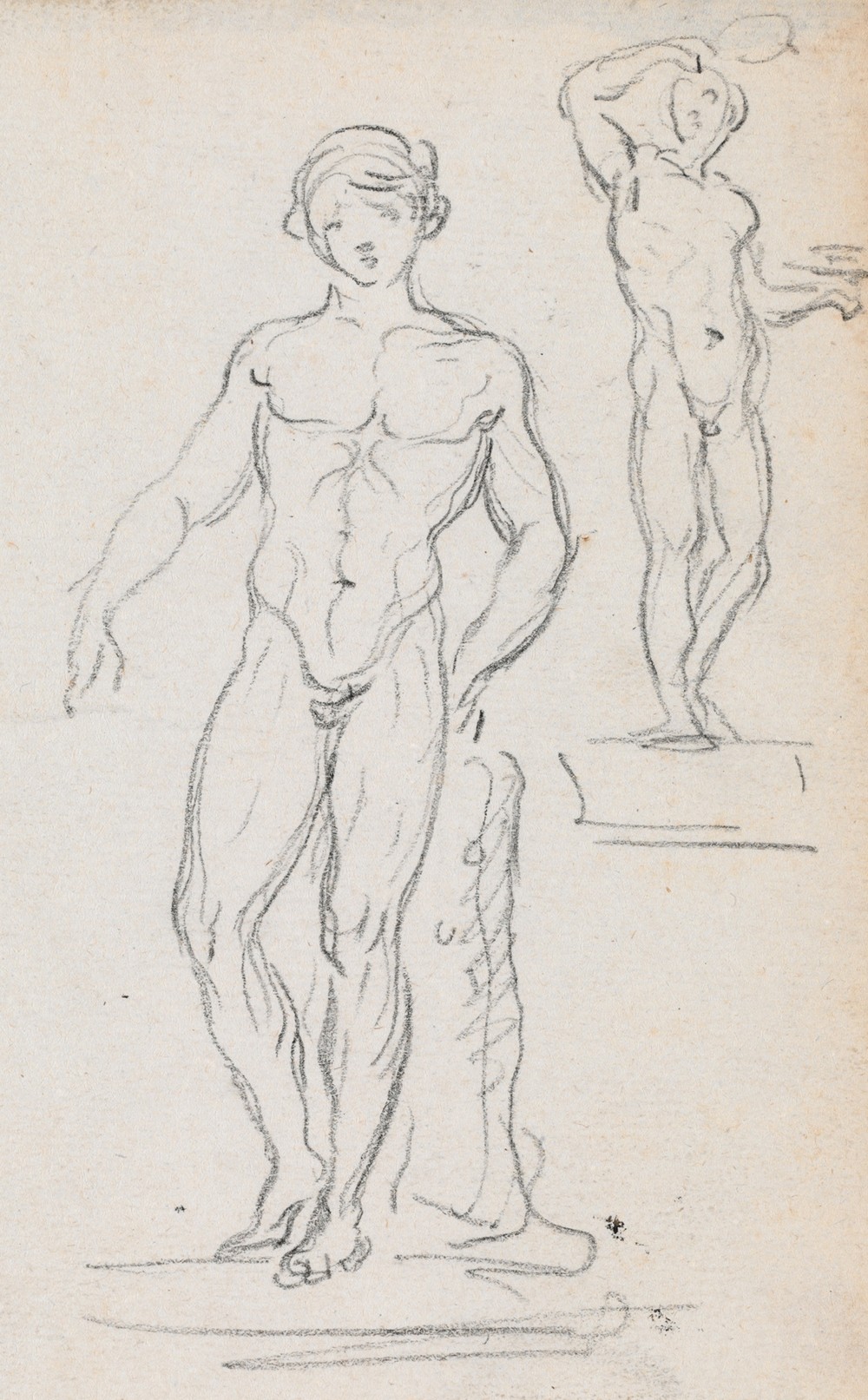 Two Statues of Male Nudes (probably c. 1754-1765)