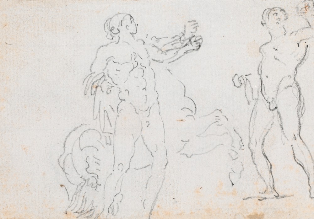 Two Studies of the Statue of Alexander and Bucephalus (verso) (probably c. 1754-1765)