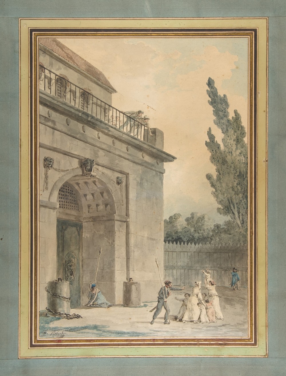 Visitors leaving a prison (1794–95)