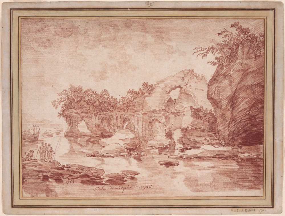 Ruins at the Sea Near Naples; the ‘Scola di Virgilio’