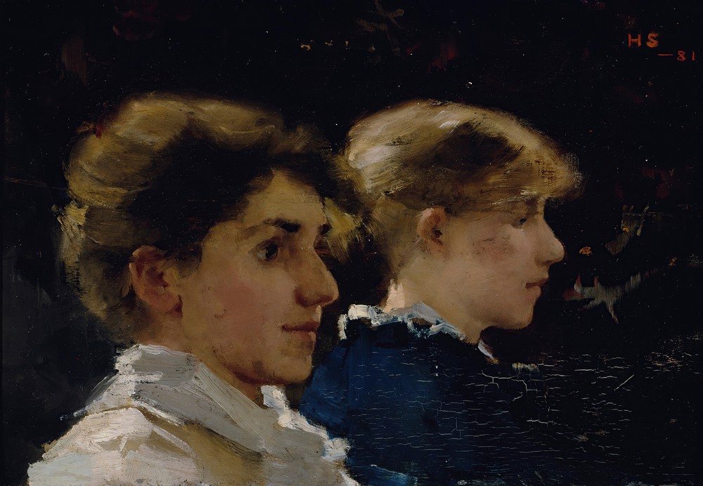 Two Profiles (Marianne Preindlsberger In Front)