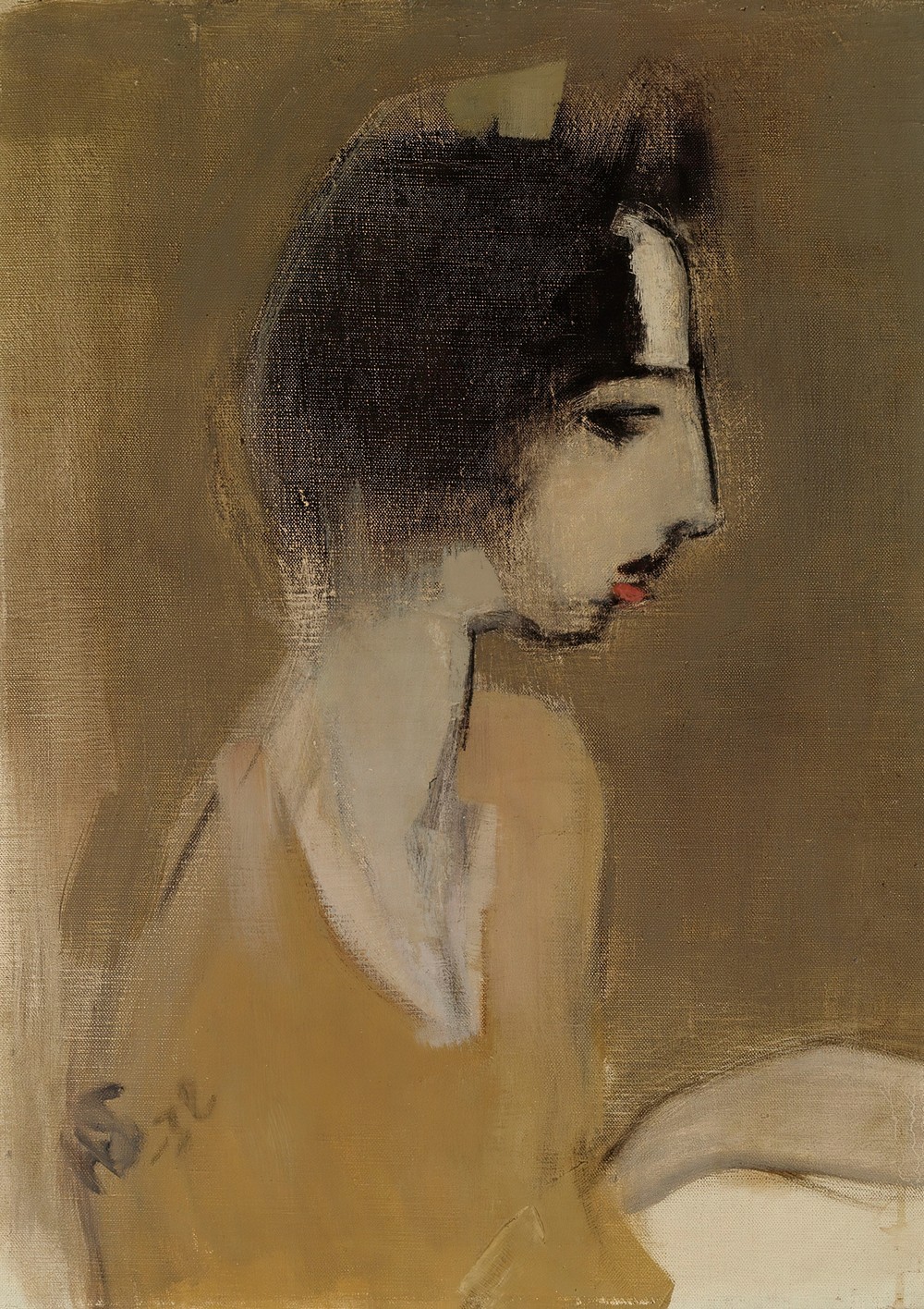 Profile of a Woman (from memory)
