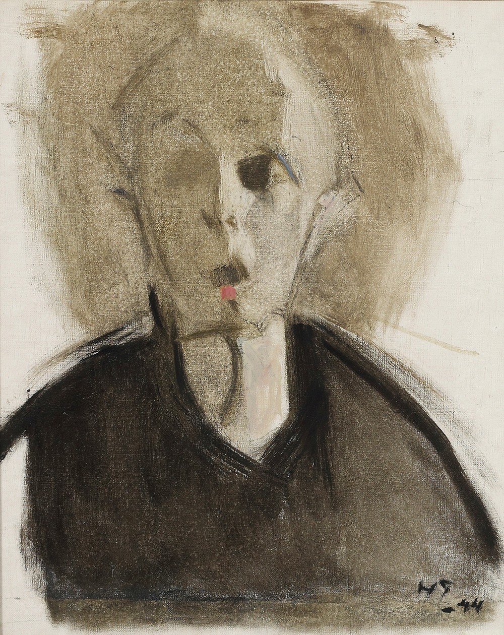 Self-Portrait with Red Spot