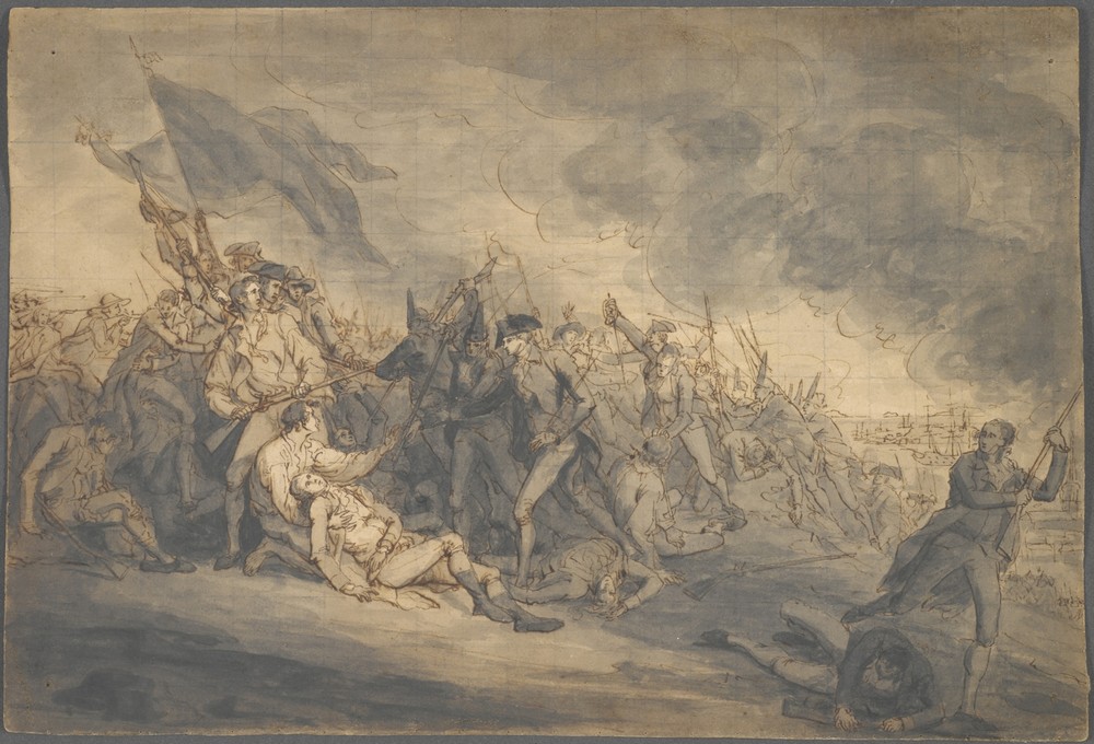 Study for the Death of General Warren at Bunker’s Hill (1785–86)