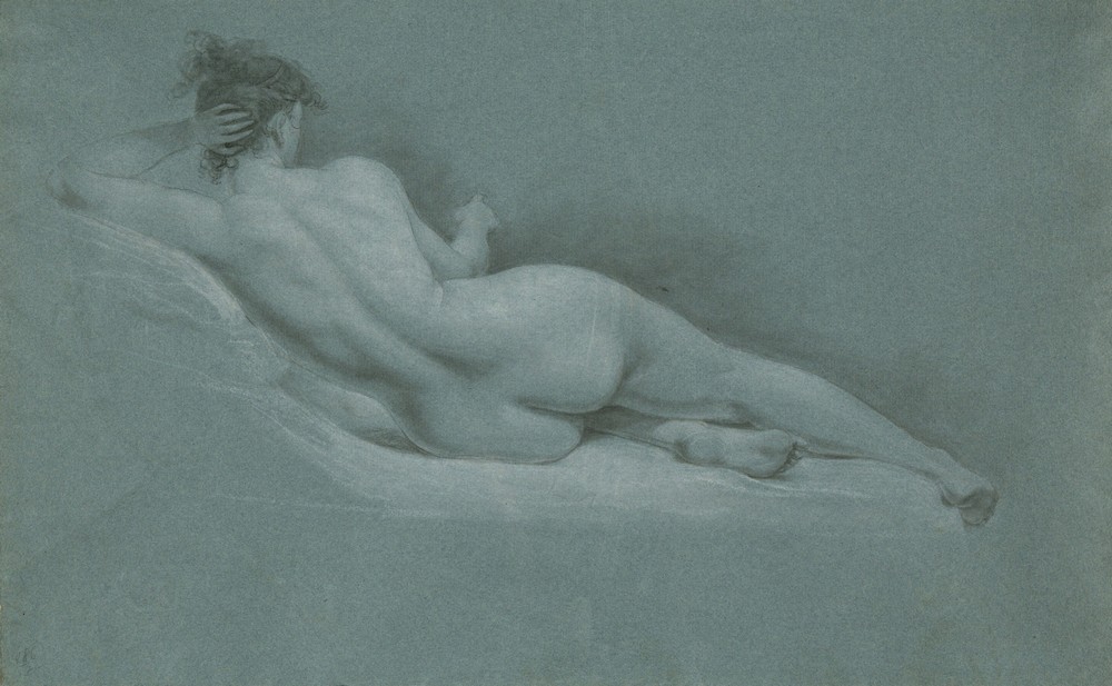 Reclining Nude, back view (late 18th–early 19th century)