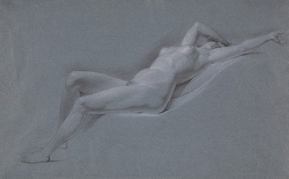 Reclining Nude, front view (late 18th–early 19th century)