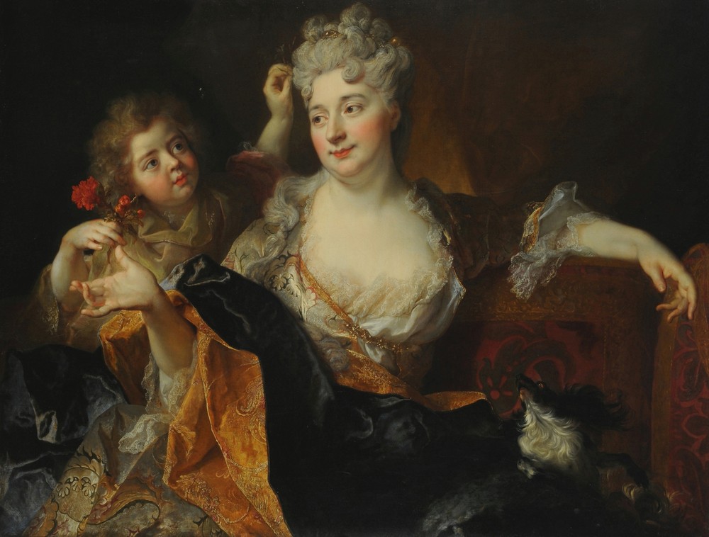 Portrait of Marguerite-Elisabeth Forest de Largillierre and her son Nicolas (ca 1712)
