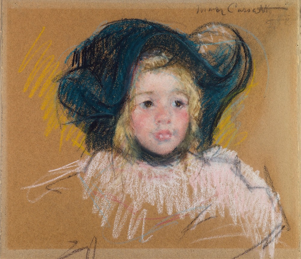 Head of Simone in a Green Bonnet with Wavy Brim (No. 2) (c.1904)