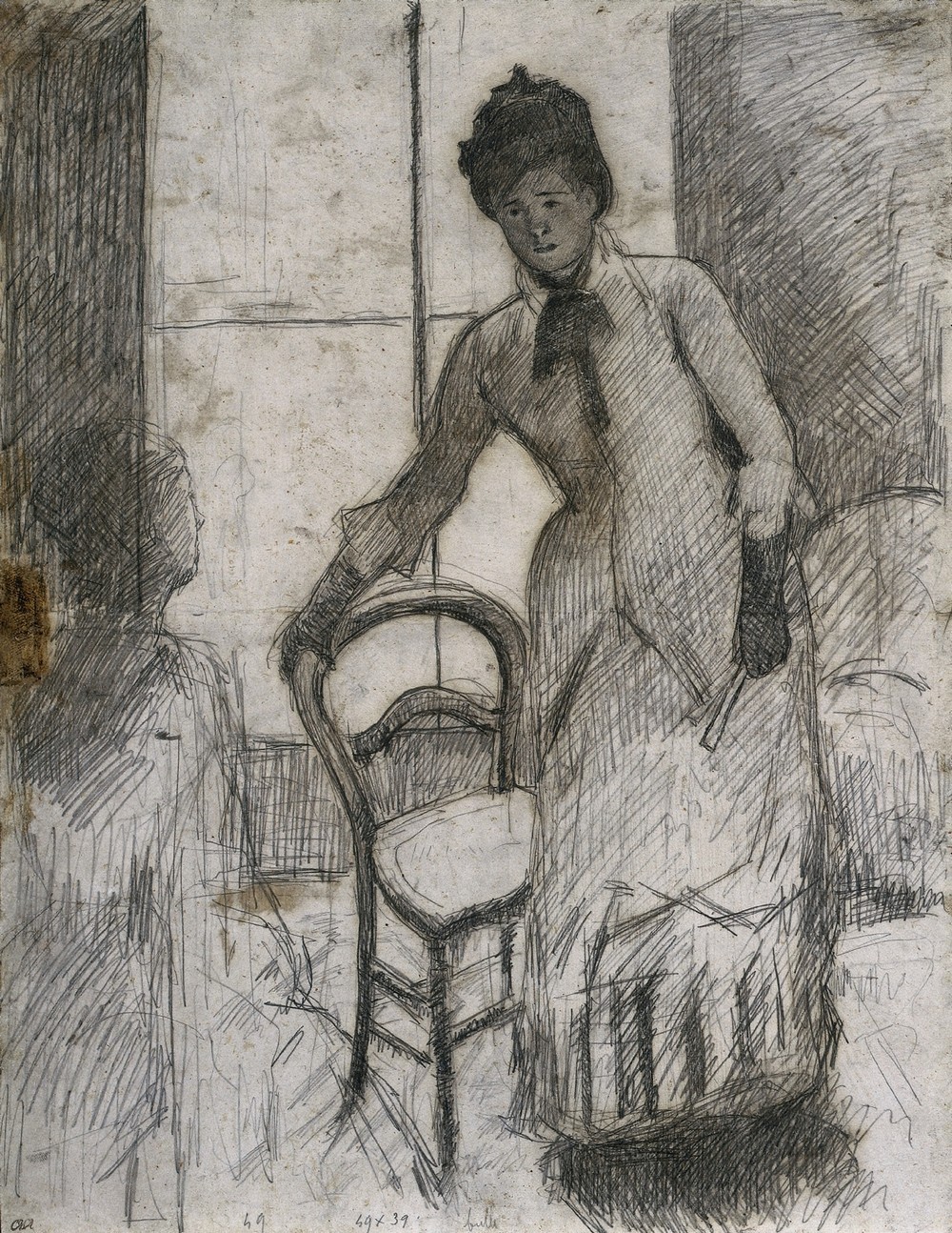 The Visitor (recto) (c. 1881)